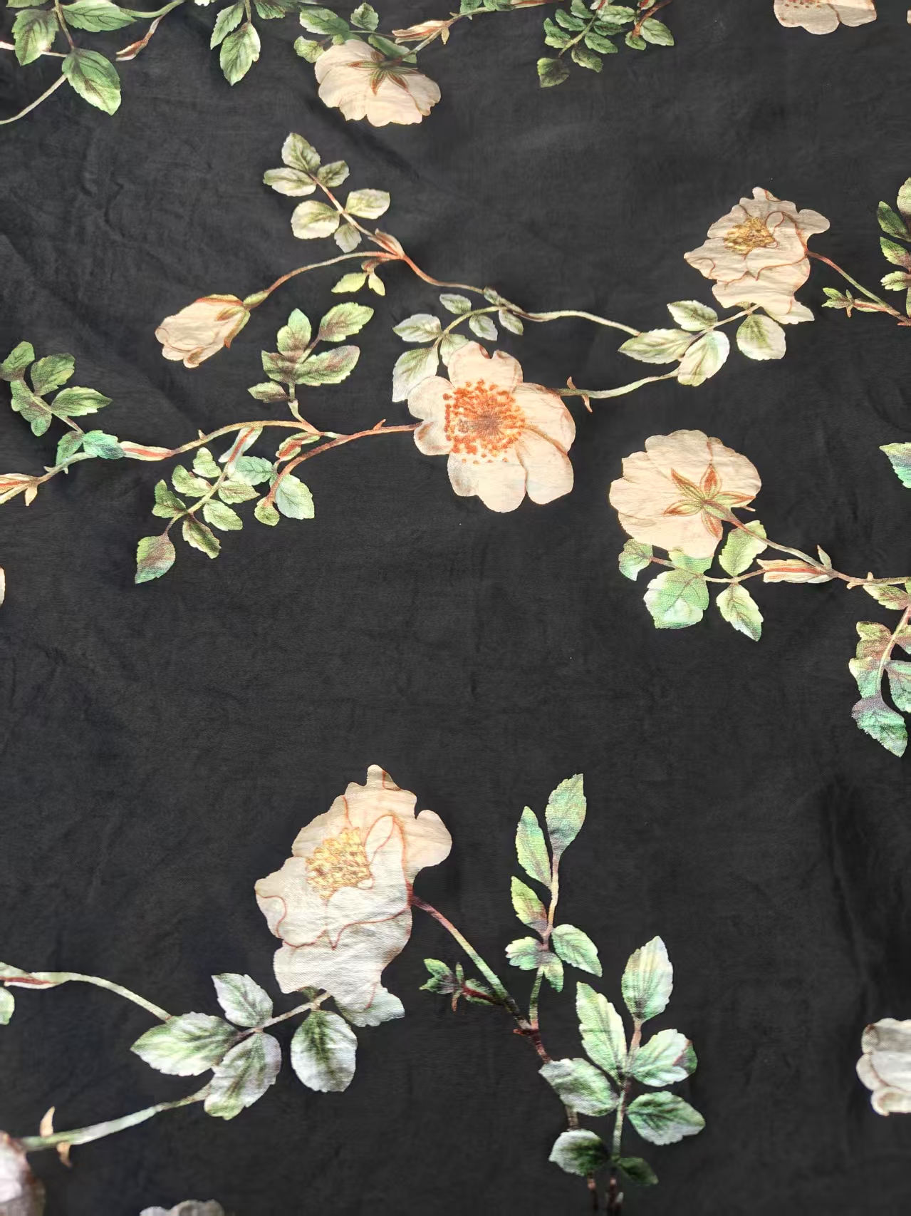 Acetate Satin-Crepe Printed Fabric LP2434-8